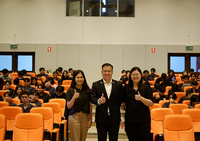 บรรยายให้ความรู้แก่นักศึกษา มจพ. วิทยาลัย เขตระยอง