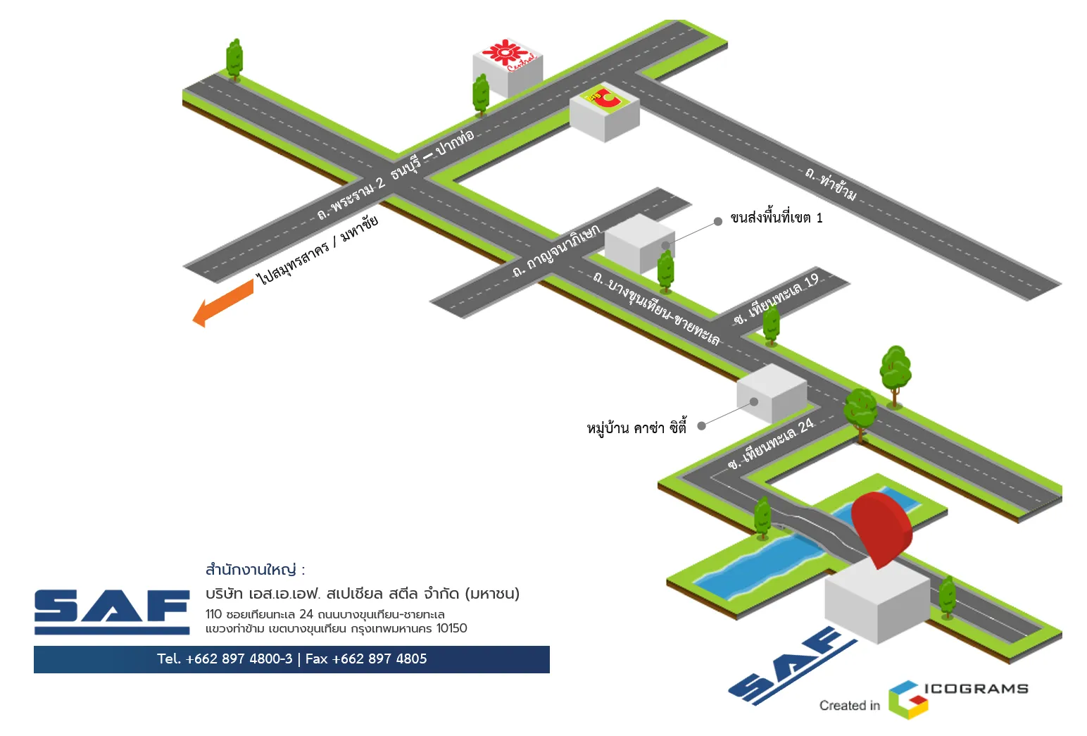 แผนที่บริษัท